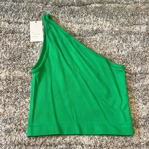Green one strap top
